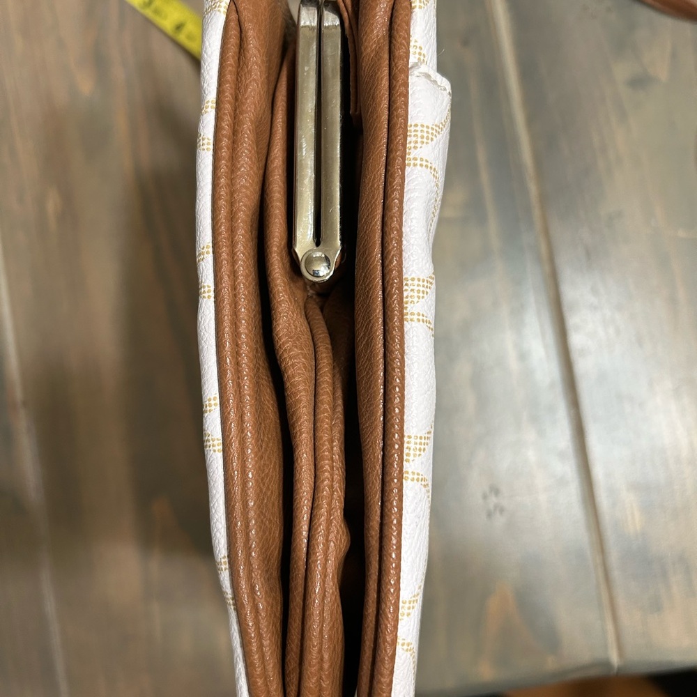 White and beige Crossbody handbag by NineWest - Picture 8 of 12
